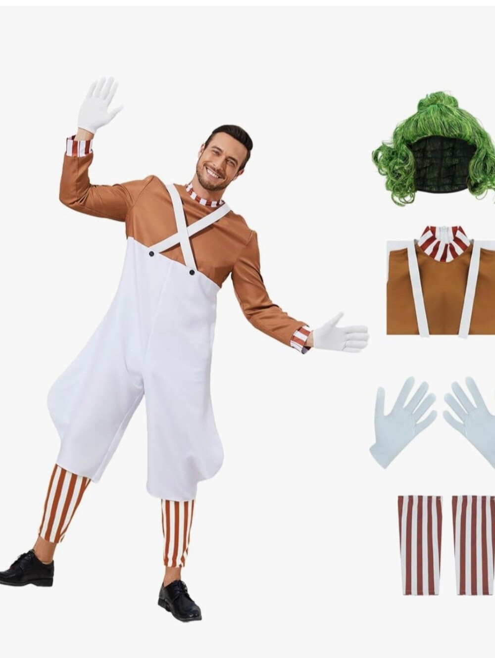 NIB Oompa Loompa Halloween Costume - Large